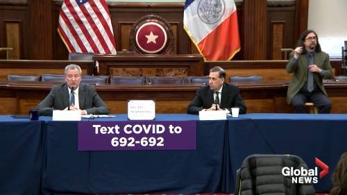 Bill De-Blasio - Coronavirus outbreak: NYC mayor Bill de Blasio compares economic fallout from COVID-19 to Great Depression - globalnews.ca - city New York