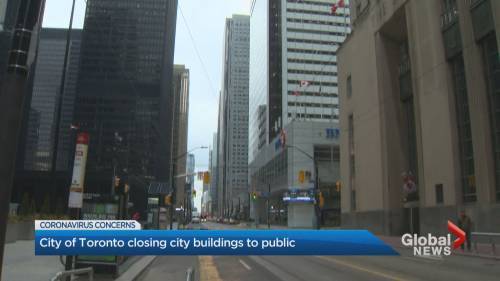 Matthew Bingley - Toronto closes City buildings to public, details COVID-19 plan for the homeless - globalnews.ca