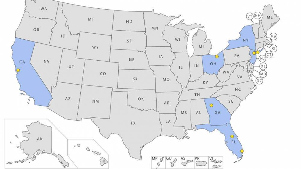 An Orlando - Map shows which airports where TSA officers have tested positive for coronavirus - clickorlando.com - city Fort Lauderdale - city Hollywood - county Lauderdale