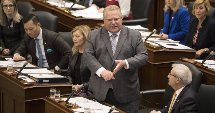 Doug Ford - Ontario legislature expected to pass emergency COVID-19 bill to help workers - globalnews.ca