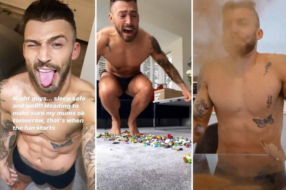 Jake Quickenden - Jake Quickenden leaves little to the imagination as he shows off his bulge in underwear snap - thesun.co.uk