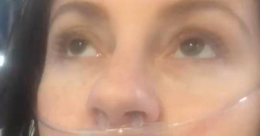 Gym-goer, 39, struggles to breathe from coronavirus as she films herself on hospital bed - mirror.co.uk