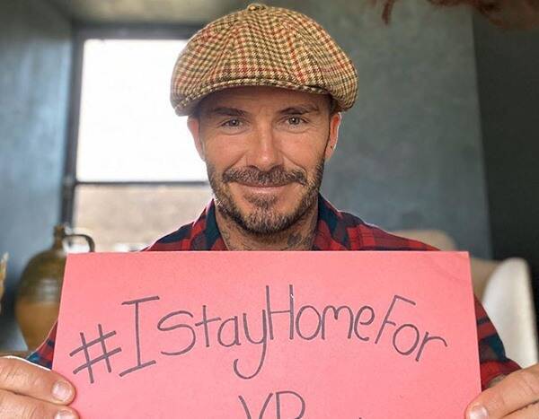 David Beckham - Eva Longoria - David Beckham and More Stars Pledging #IStayHomeFor During Coronavirus Outbreak - eonline.com