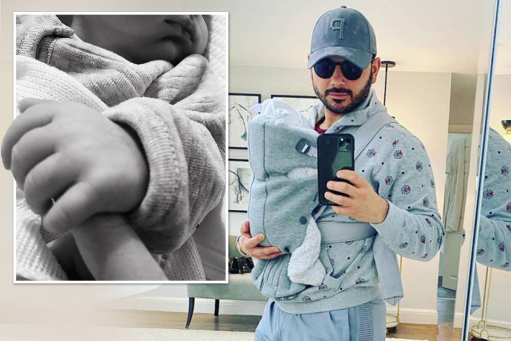 Ryan Thomas - Lucy Mecklenburgh - Ryan Thomas shares first picture with newborn son Roman Ravello from self-isolation - thesun.co.uk - Britain