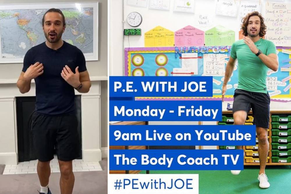 Joe Wicks announces he will be a PE teacher to the nation’s kids from Monday - thesun.co.uk - Britain