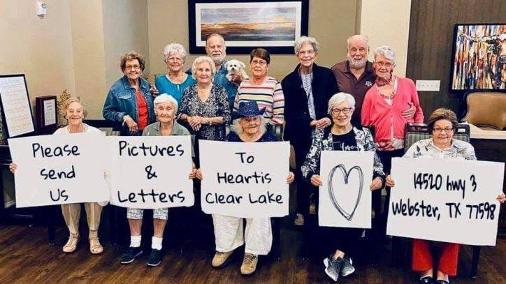 Nursing home asks public to send in letters, photos, and artwork for company - fox29.com - state Texas - county Webster