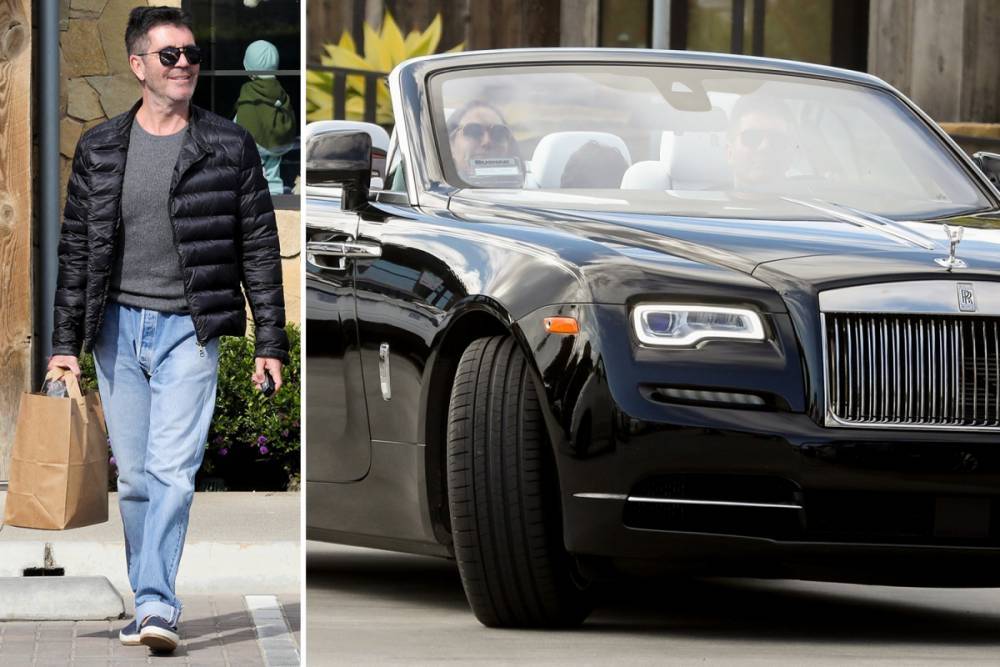 Simon Cowell - Lauren Silverman - Simon Cowell shows off his weight loss as he picks up supplies in his convertible Rolls-Royce amid coronavirus pandemic - thesun.co.uk - Usa - city Los Angeles - city Malibu