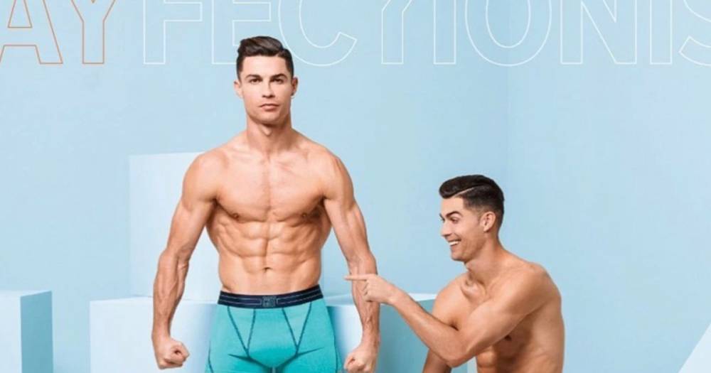 Cristiano Ronaldo - Quarantined Cristiano Ronaldo strips off to pose in his new range of underwear - dailystar.co.uk - Italy - county Day