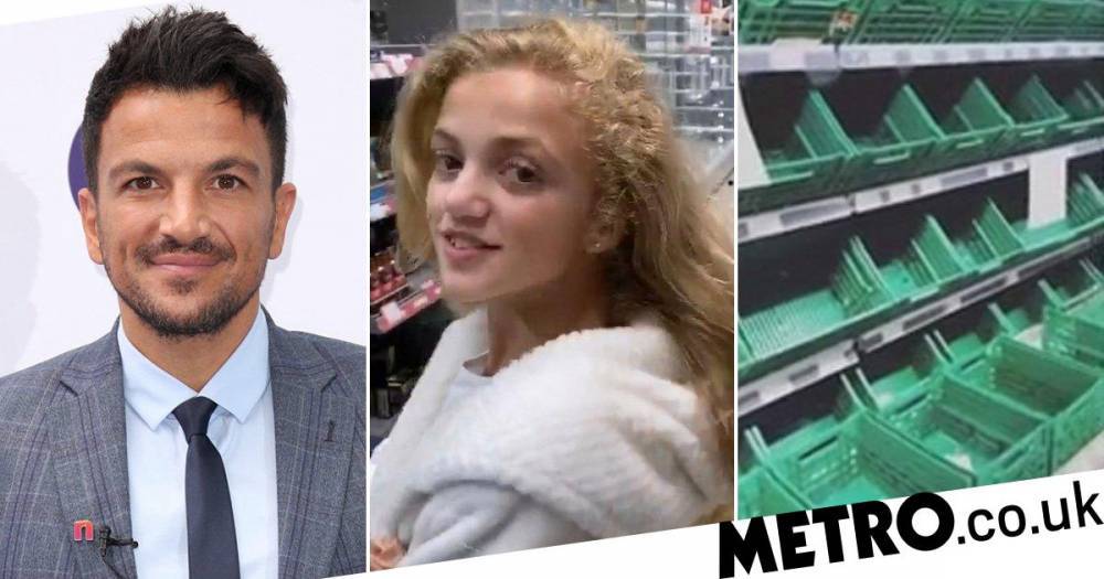 Katie Price - Peter Andre - Katie Price and Peter Andre’s daughter Princess shocked by bare shelves on shopping trip amid coronavirus - metro.co.uk