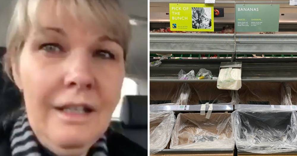 Critical care nurse in tears after finding no fruit and veg as she tells stockpilers to 'just stop it!' - ok.co.uk