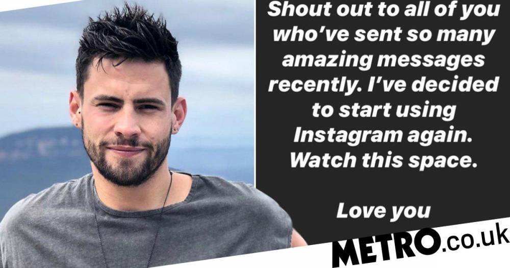 Andrew Brady thanks fans for ‘amazing messages’ as he rejoins Instagram for first time since Caroline Flack’s funeral - metro.co.uk