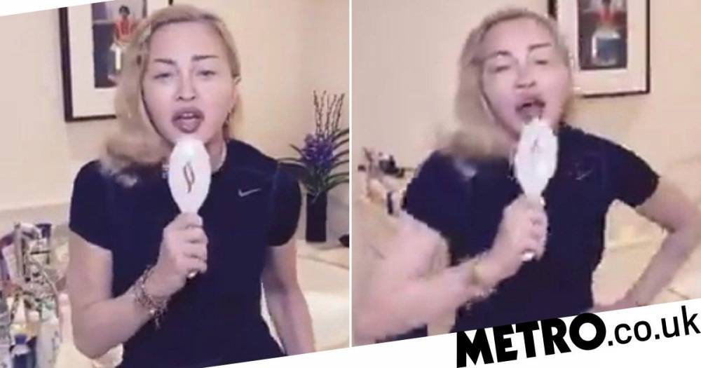 Madonna comes up with bizarre fried fish song as she runs out of pasta in self-isolation - metro.co.uk