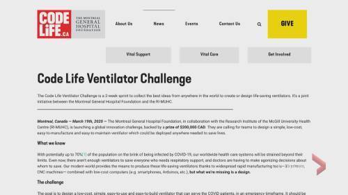 Tim Sargeant - Montreal hospital foundation launches ventilator challenge - globalnews.ca