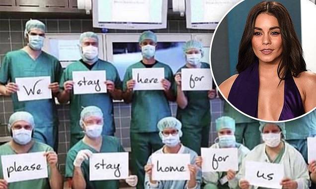 Vanessa Hudgens - Vanessa Hudgens praises hospital staff in a new Instagram post - dailymail.co.uk