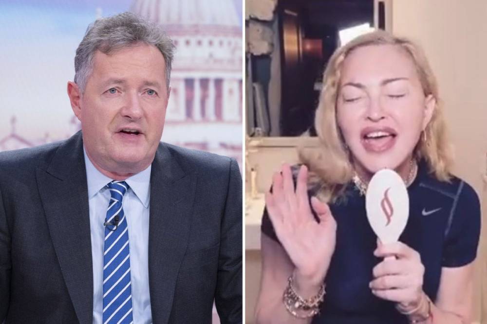 Piers Morgan - Piers Morgan hits out at ‘toe curling’ Madonna as she sings into a hairbrush from coronavirus quarantine - thesun.co.uk - Britain