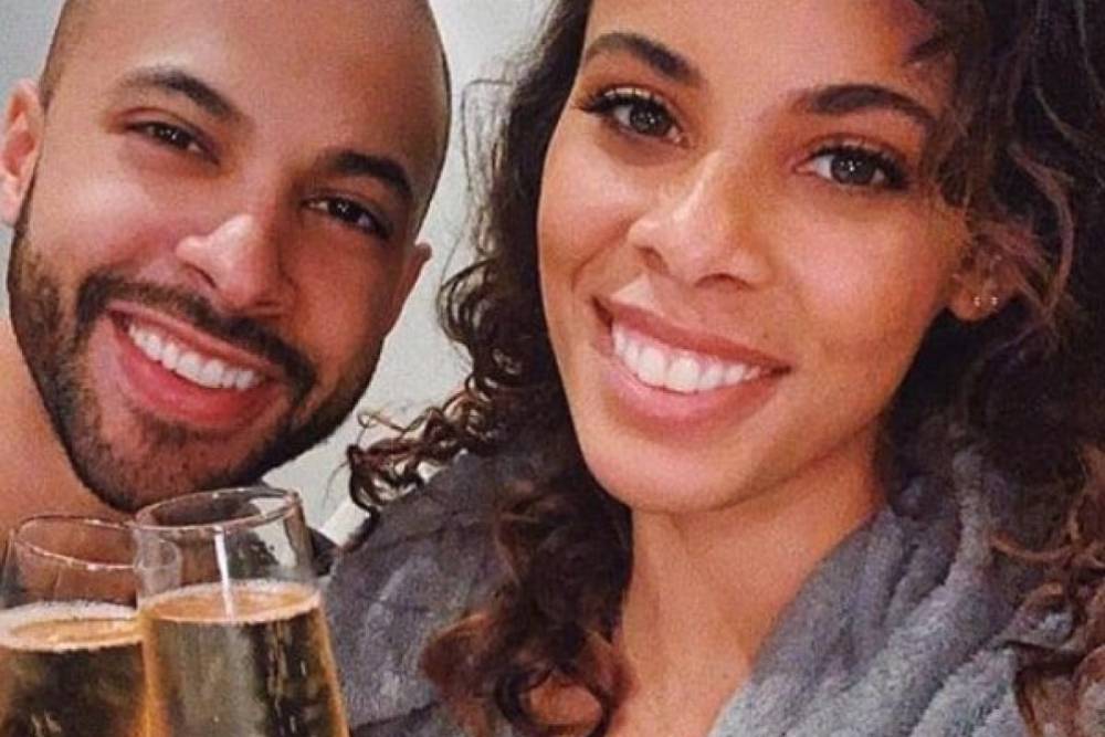 Rochelle Humes boozes in her dressing gown as husband Marvin treats her on her birthday - thesun.co.uk