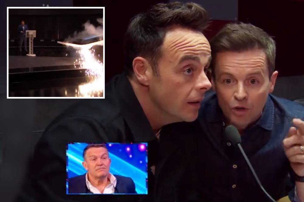 Saturday Night Takeaway - Bradley Walsh - Saturday Night Takeaway fans in hysterics as Ant and Dec leave Bradley Walsh raging with epic The Chase explosion prank - thesun.co.uk