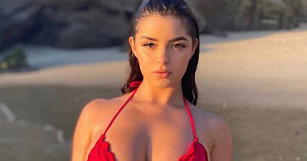 Demi Rose unleashes bare boobs for sizzling topless swing display - dailystar.co.uk