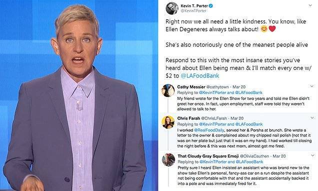 Ellen DeGeneres blasted by former fans and employees calling her 'one of the meanest people alive' - dailymail.co.uk - Los Angeles