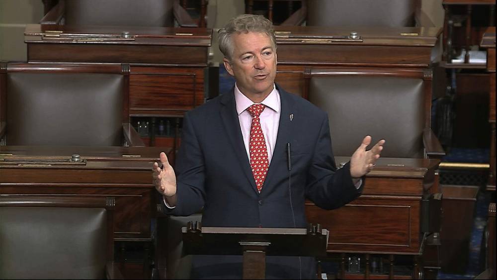Rand Paul - Rand Paul is 1st senator to report positive test for virus - clickorlando.com - state Florida - area District Of Columbia - state Kentucky - Washington, area District Of Columbia - state Utah