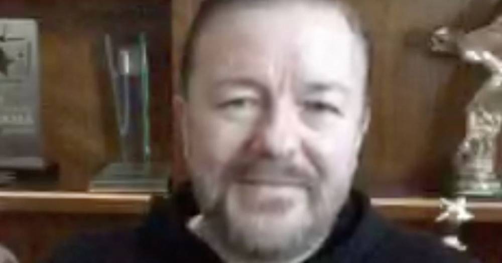 Ricky Gervais - Ricky Gervais spills The Office behind-the-scenes secrets in self-isolation live stream - dailystar.co.uk