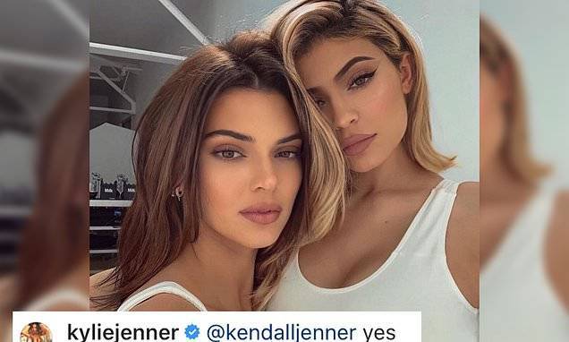 Kylie Jenner - Kylie Jenner shares throwback snap with sister Kendall even though they're fighting - dailymail.co.uk - state California