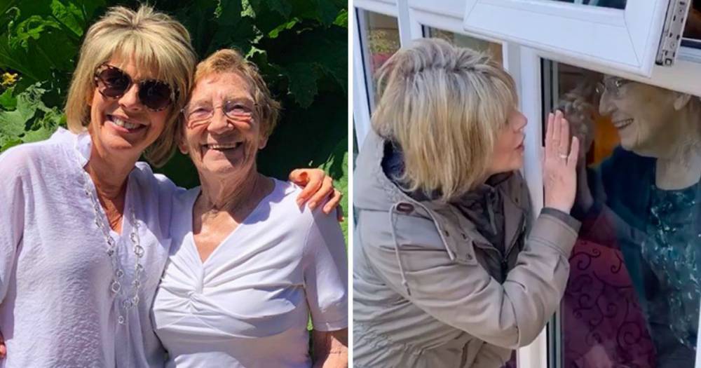 Ruth Langsford - Ruth Langsford leaves fans in tears as she kisses her mum through a window on Mother’s Day amid coronavirus outbreak - ok.co.uk