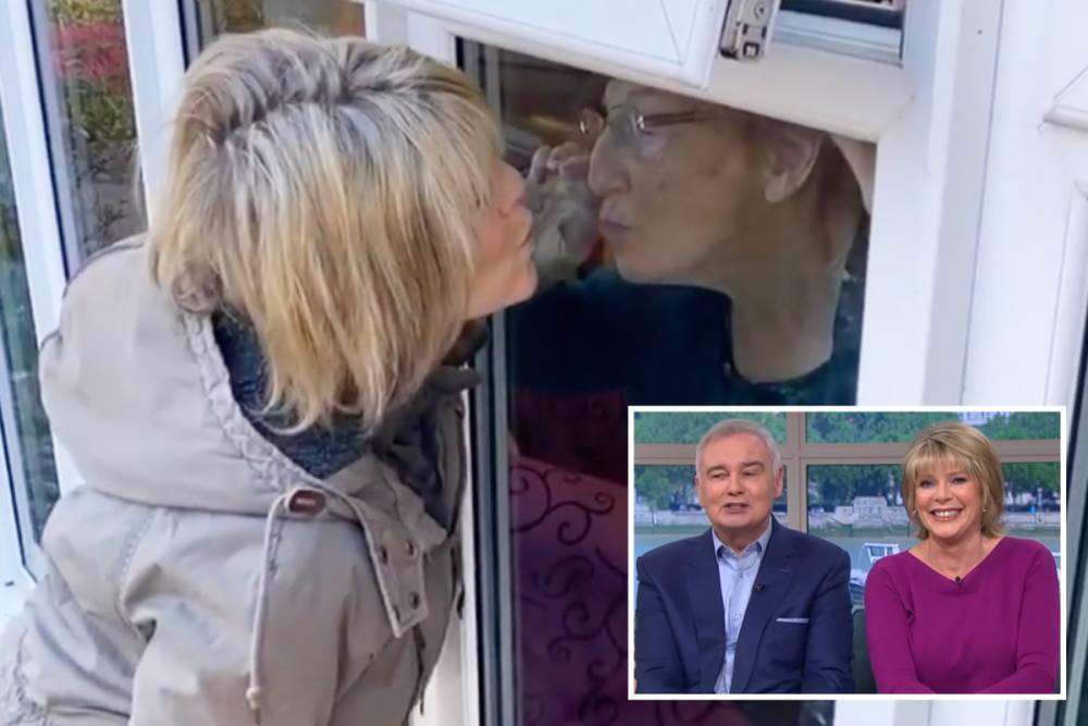 Ruth Langsford - Ruth Langsford kisses her mum through the window as she avoids contact over coronavirus - thesun.co.uk