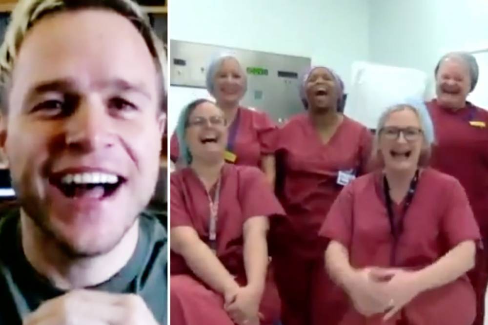 Olly Murs gives NHS nurses battling coronavirus free passes to his show after meeting them on Saturday Night Takeaway - thesun.co.uk