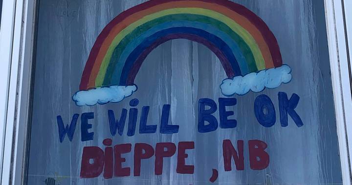 Coronavirus: rainbow messages of hope posted in windows across N.B. - globalnews.ca - city New Brunswick