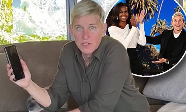 Michelle Obama - Ellen DeGeneres chats with Michelle Obama after getting called 'one of the meanest people alive' - dailymail.co.uk - county Santa Barbara