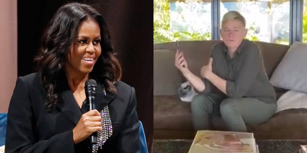 Michelle Obama - Michelle Obama Tells Ellen DeGeneres She's 'Netflix & Chilling' During Quarantine - justjared.com