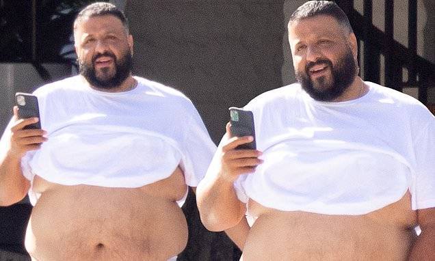 DJ Khaled reveals he's working out twice a day as he self-isolates during coronavirus pandemic - dailymail.co.uk