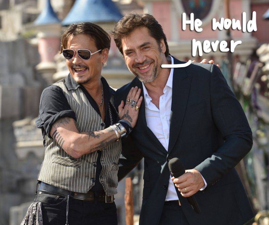Johnny Depp - Amber Heard - Javier Bardem - Another Pirates Of The Caribbean Co-Star Comes Out Swinging For Johnny Depp! - perezhilton.com