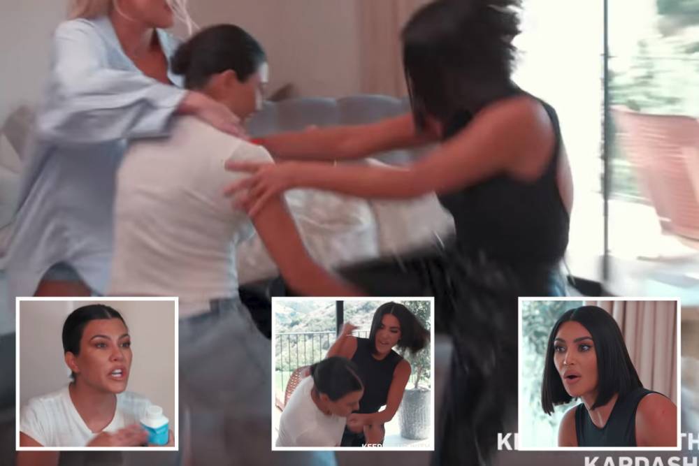Kourtney Kardashian - Kendall Jenner - Kourtney Kardashian slams sister Kim’s ‘fat a**’ during epic fight in new KUWTK teaser clip - thesun.co.uk