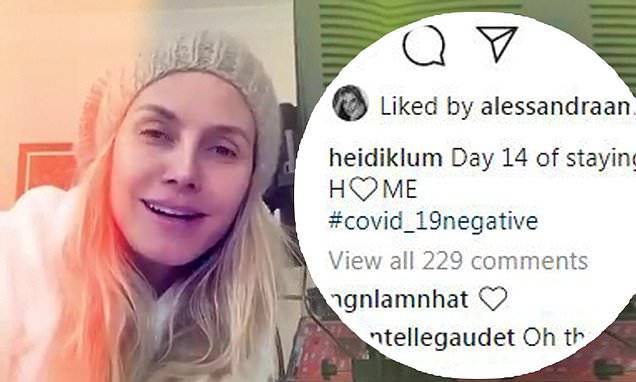 Heidi Klum - Heidi Klum finally confirms she does NOT have coronavirus 10 days after taking test - dailymail.co.uk - Germany