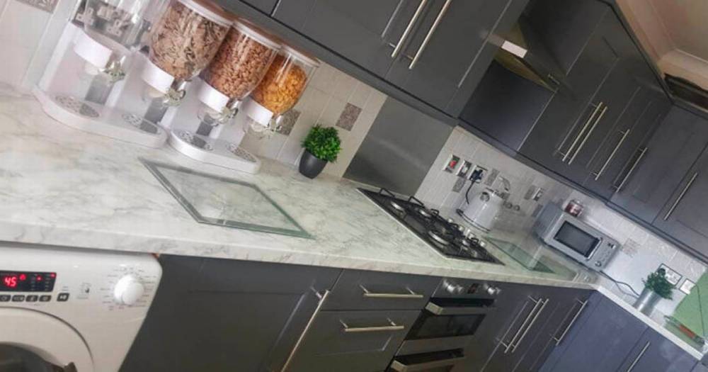 Mum transforms kitchen for just £88 using DIY bargain buys - dailystar.co.uk