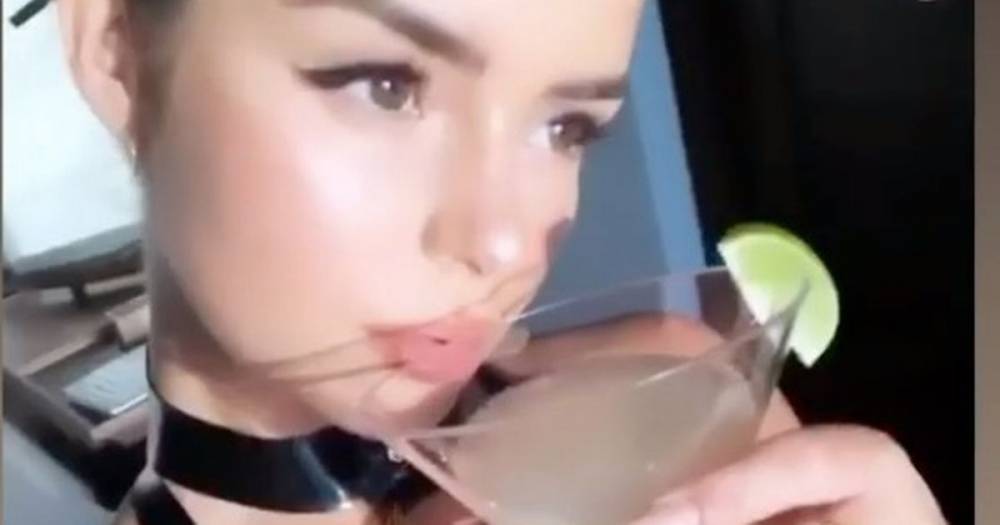 Demi Rose juggles boobs in minuscule leather bra as she shares intimate bedroom snap - dailystar.co.uk - Usa