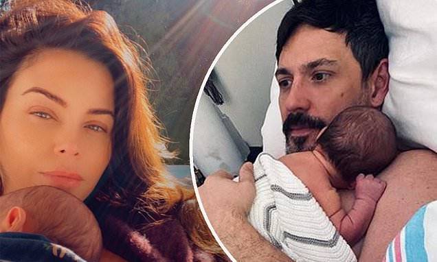 Steve Kazee - Jenna Dewan cuddles newborn Callum in sweet snap and talks fiance Steve Kazee's dad transformation - dailymail.co.uk