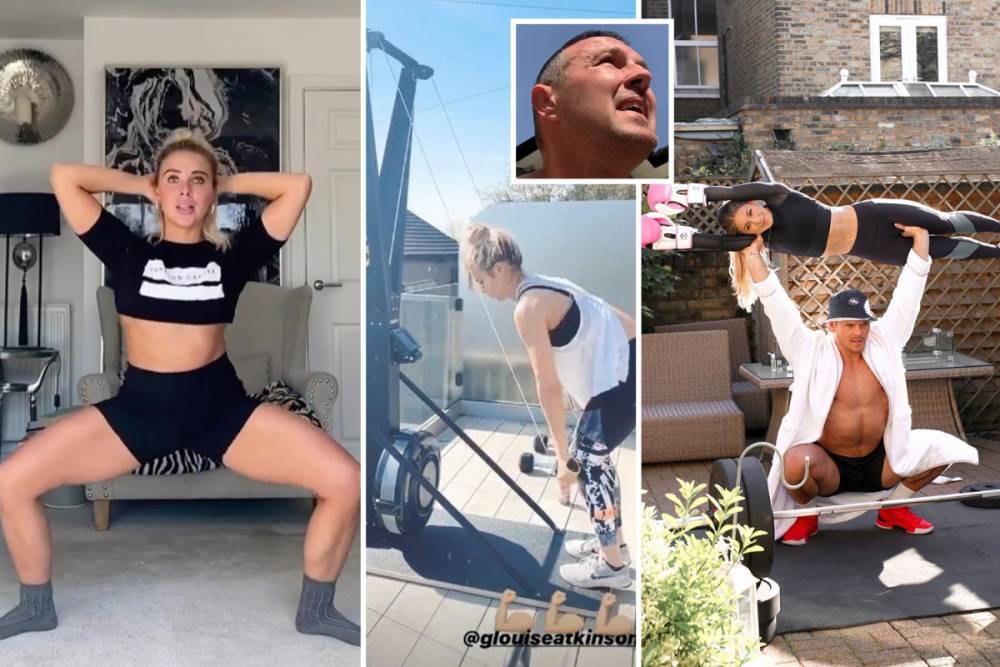 Gorka Marquez - Paddy Macguinness - Gemma Atkinson - Paddy McGuinness, Gemma Atkinson and Gorka Marquez show how the celebs are keeping fit during coronavirus isolation - thesun.co.uk