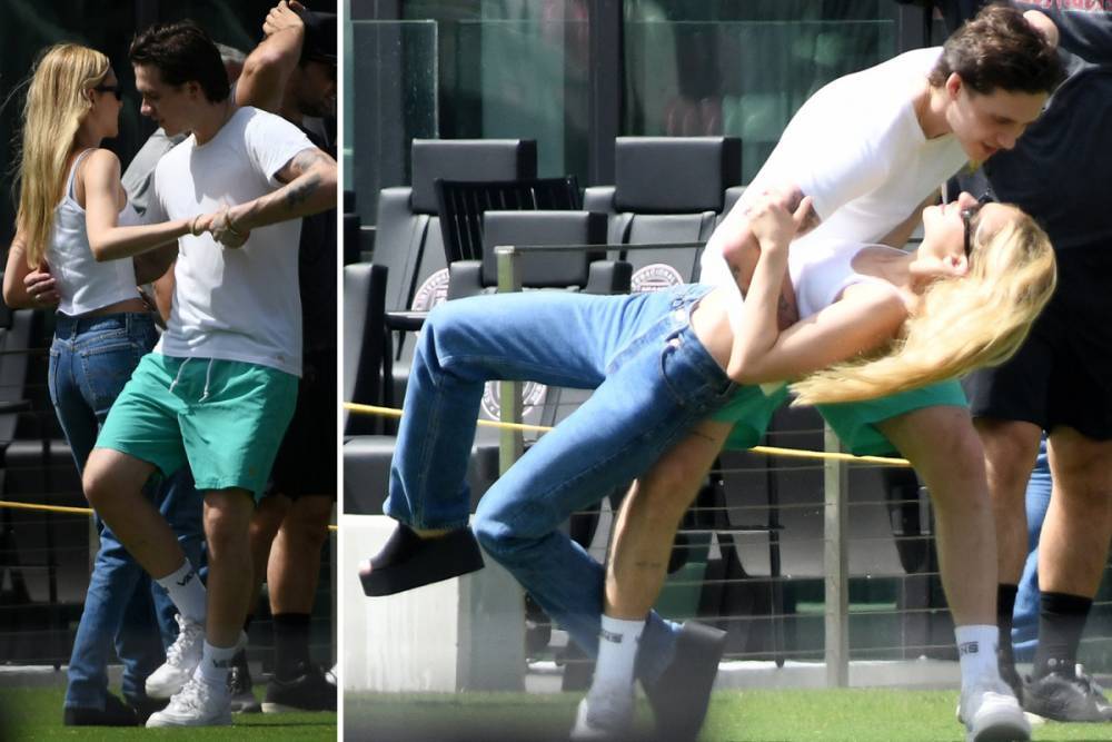 David Beckham - Nicola Peltz - Brooklyn Beckham dances with girlfriend Nicola Peltz after rumours he’s set for Strictly - thesun.co.uk - county Beckham - city Brooklyn, county Beckham