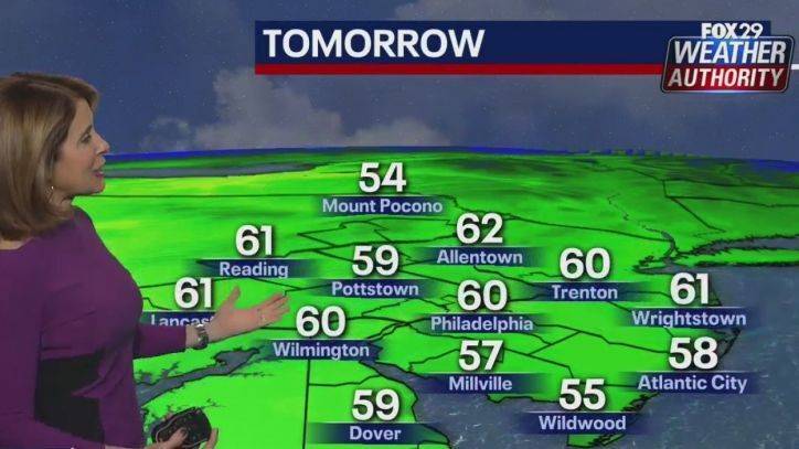Kathy Orr - Weather Authority: AM showers, mild temperatures expected Thursday - fox29.com