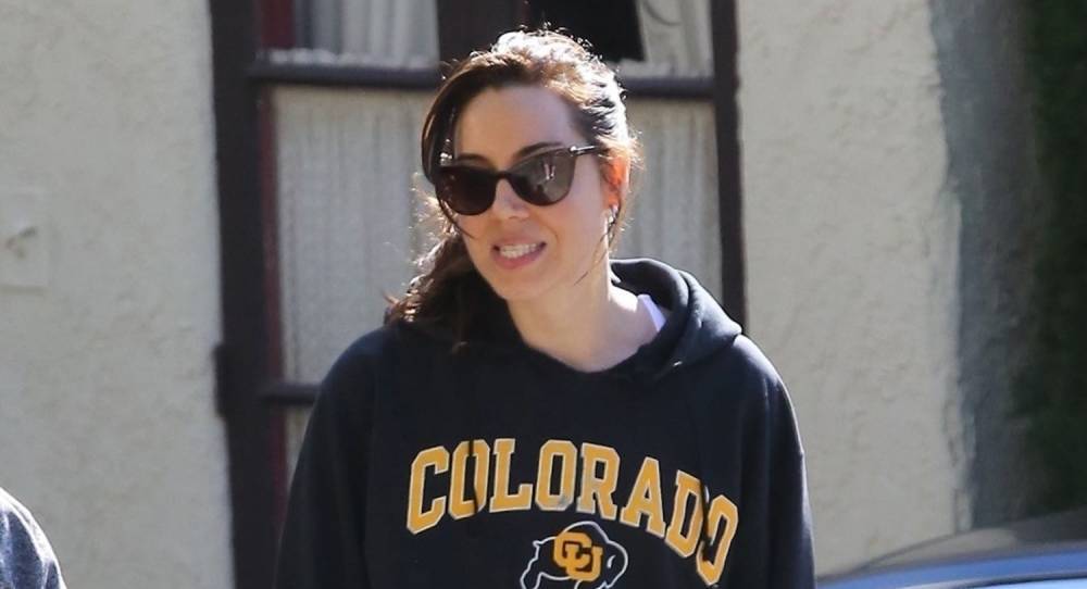 Aubrey Plaza Takes Her Dogs for Quick Walk Around L.A. - justjared.com - Los Angeles - state Colorado - county Stewart