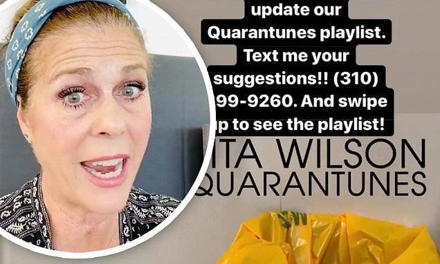 Tom Hanks - Rita Wilson - Rita Wilson asks fans to text her more suggestions for her 'Quarantunes playlist' - dailymail.co.uk