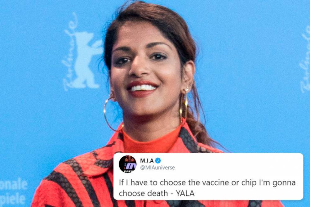 M.A - Singer M.I.A. leaves fans furious as she says she’d ‘choose death’ over getting a coronavirus vaccination - thesun.co.uk