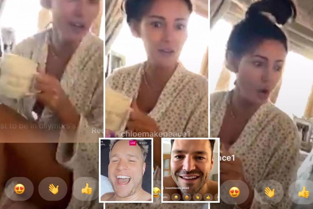 Michelle Keegan - Mark Wright - Michelle Keegan almost flashed 6,000 fans during Mark Wright’s Instagram Live from their bedroom with Olly Murs - thesun.co.uk - county Stone - city Sharon, county Stone - county Essex