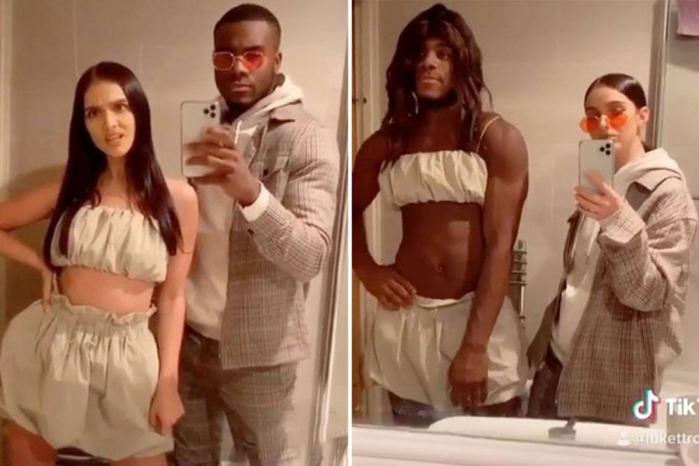 Love Island’s Luke Trotman wears girlfriend Siannise’s bralet and shorts as they swap outfits in hilarious Tik Tok video - thesun.co.uk