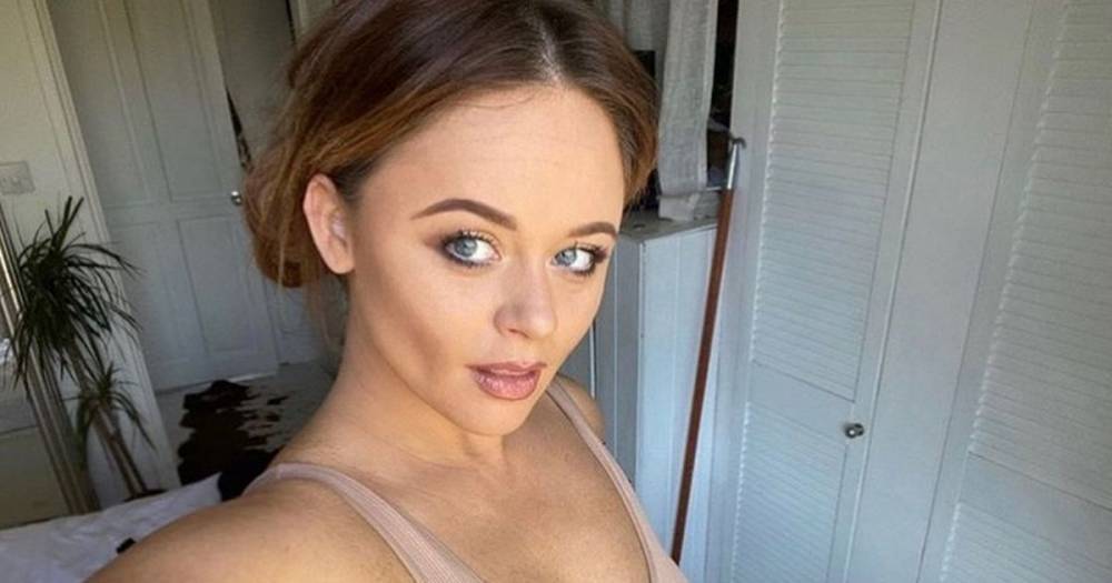 Emily Atack - Emily Atack sends fans into meltdown as she goes nude in skintight crop top - dailystar.co.uk
