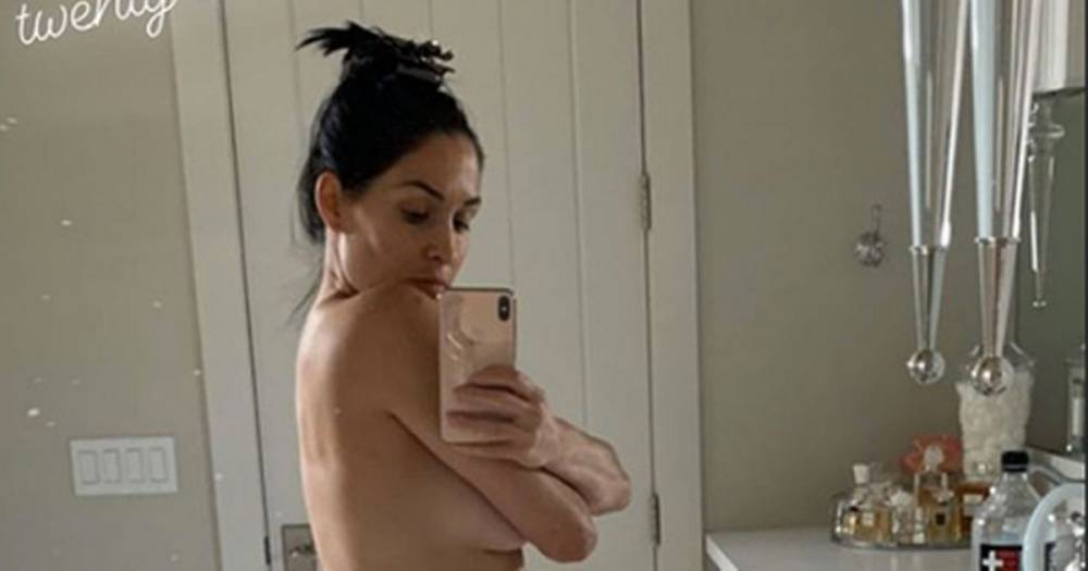 Nikki Bella - Artem Chigvintsev - Kara Tointon - Nikki Bella posts totally naked selfie to celebrate being 21 weeks pregnant - mirror.co.uk