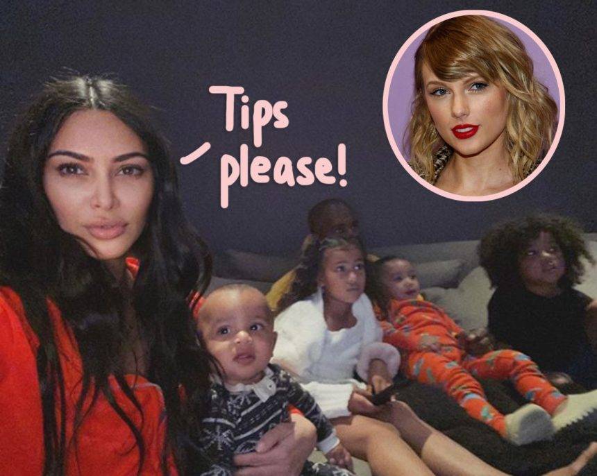 Khloe Kardashian - Kim Kardashian - Kanye West - Kim Kardashian Asks For Kid-Friendly Quarantine Tips — But Gets EPICLY Trolled By Taylor Swift Fans - perezhilton.com - county Taylor